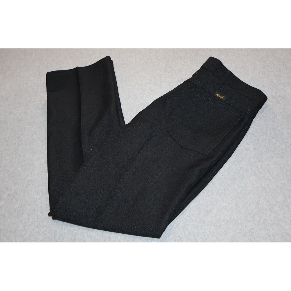 Wrangler Pants Mens 36x32 Black Wrancher Dress Jeans 82BK Cowboy